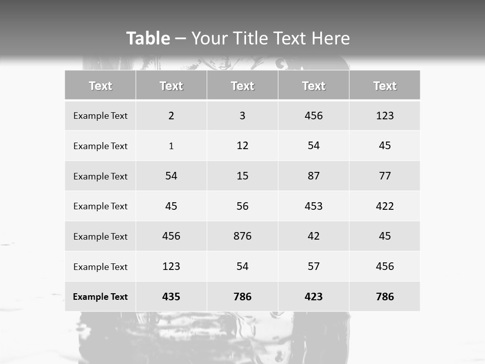 Refreshment Thirst Bubbles PowerPoint Template