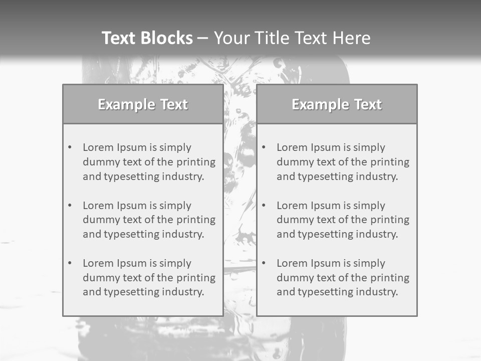 Refreshment Thirst Bubbles PowerPoint Template