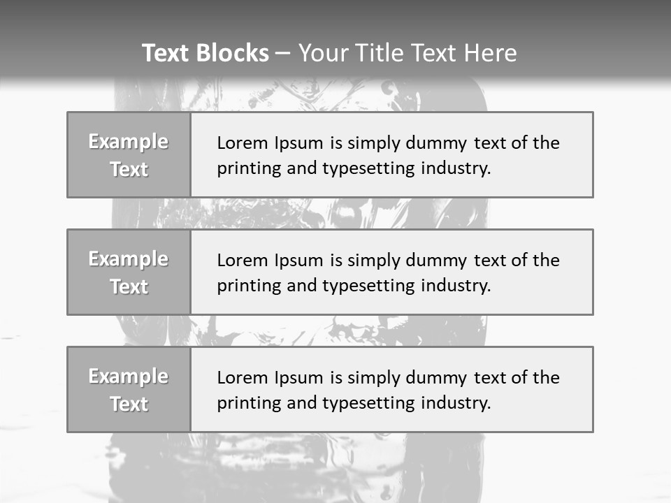 Refreshment Thirst Bubbles PowerPoint Template