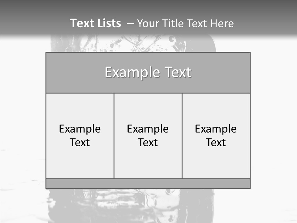 Refreshment Thirst Bubbles PowerPoint Template