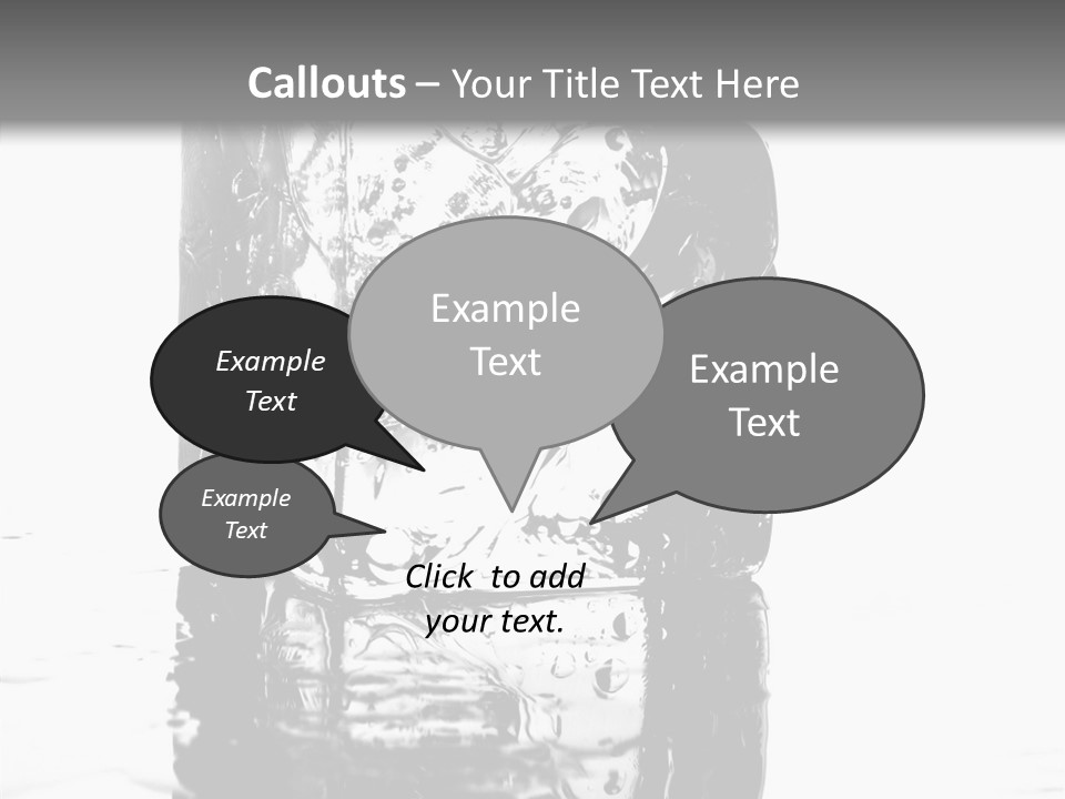 Refreshment Thirst Bubbles PowerPoint Template