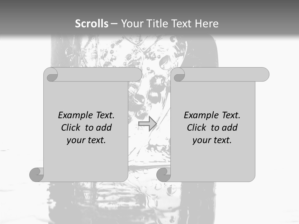Refreshment Thirst Bubbles PowerPoint Template