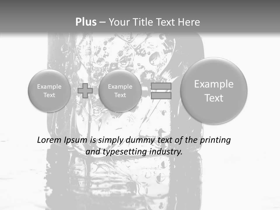 Refreshment Thirst Bubbles PowerPoint Template