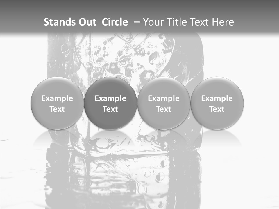 Refreshment Thirst Bubbles PowerPoint Template