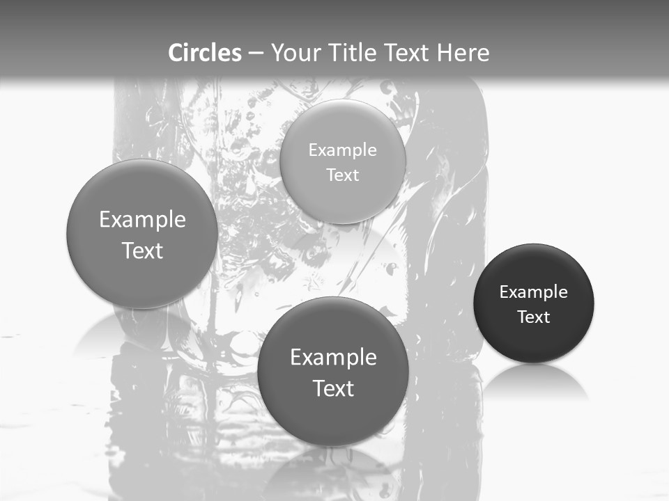 Refreshment Thirst Bubbles PowerPoint Template