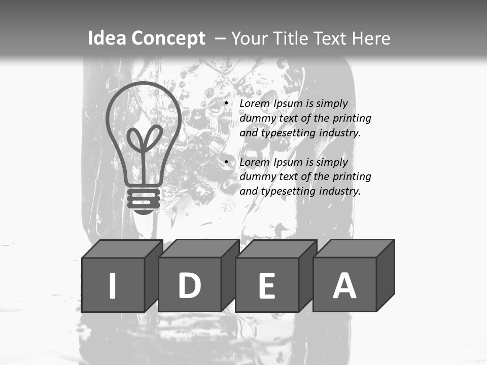 Refreshment Thirst Bubbles PowerPoint Template