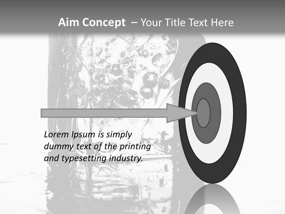 Refreshment Thirst Bubbles PowerPoint Template