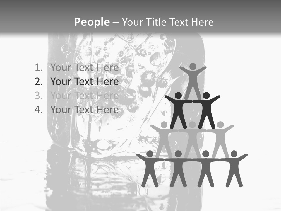 Refreshment Thirst Bubbles PowerPoint Template