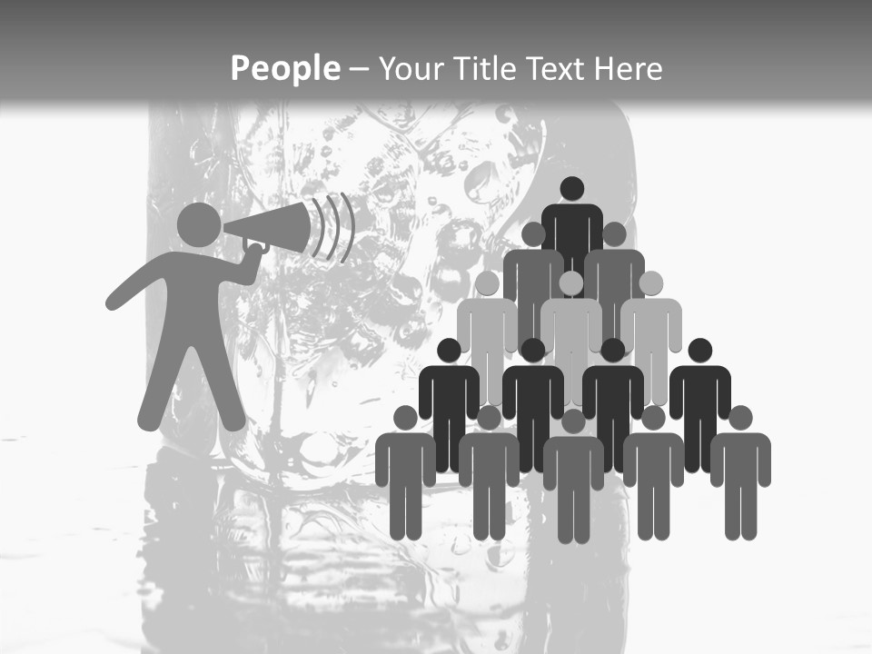 Refreshment Thirst Bubbles PowerPoint Template