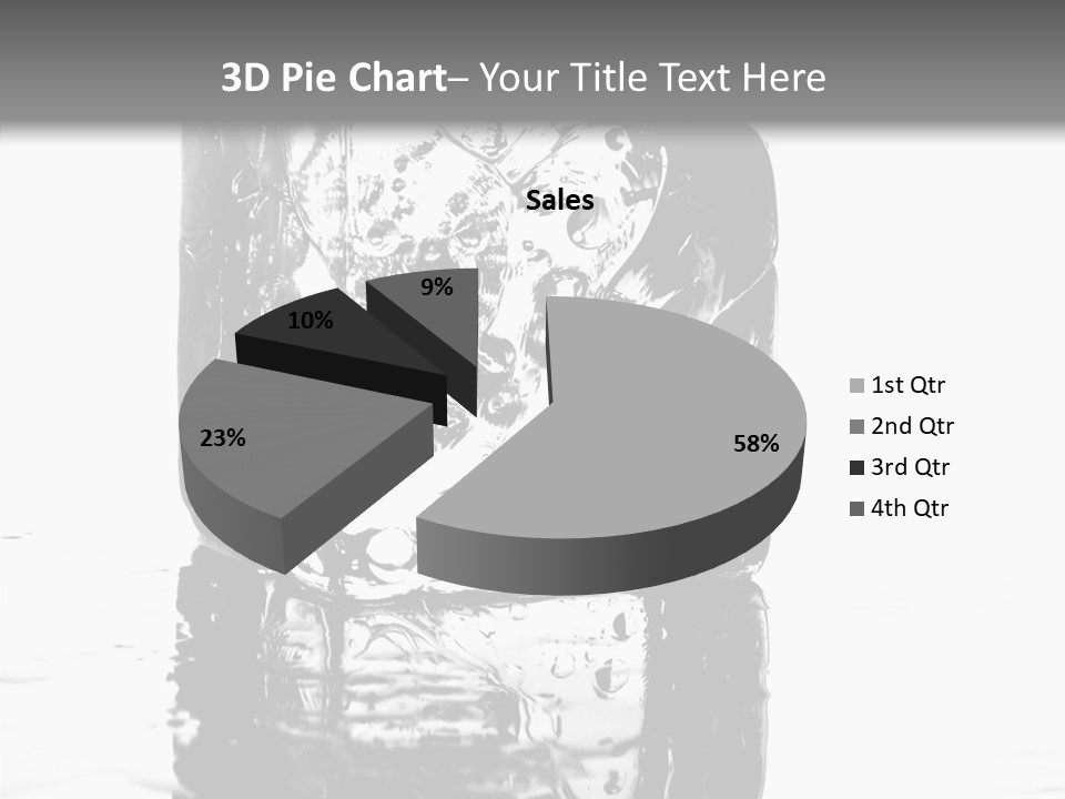 Refreshment Thirst Bubbles PowerPoint Template