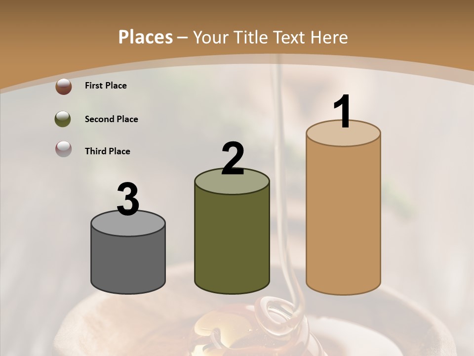Golden Liquid Eating PowerPoint Template