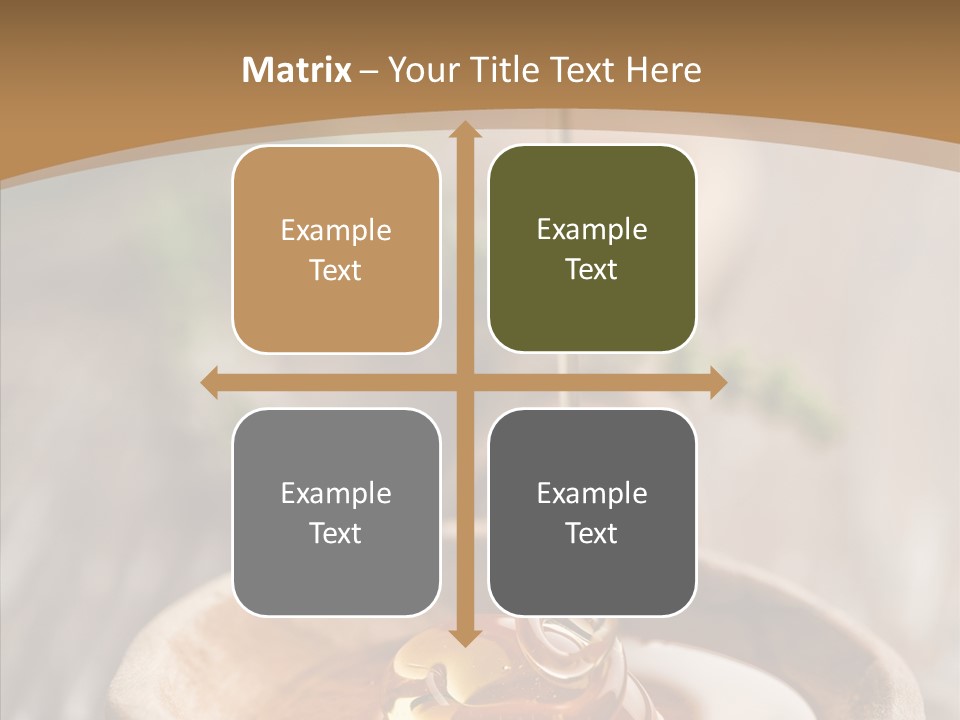 Golden Liquid Eating PowerPoint Template