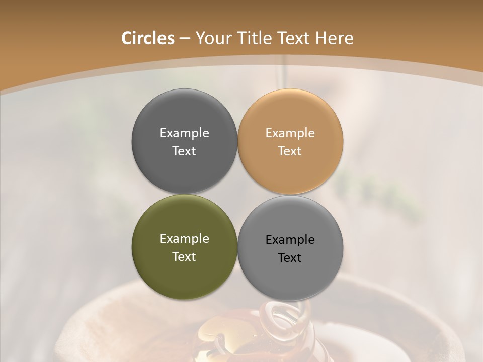 Golden Liquid Eating PowerPoint Template