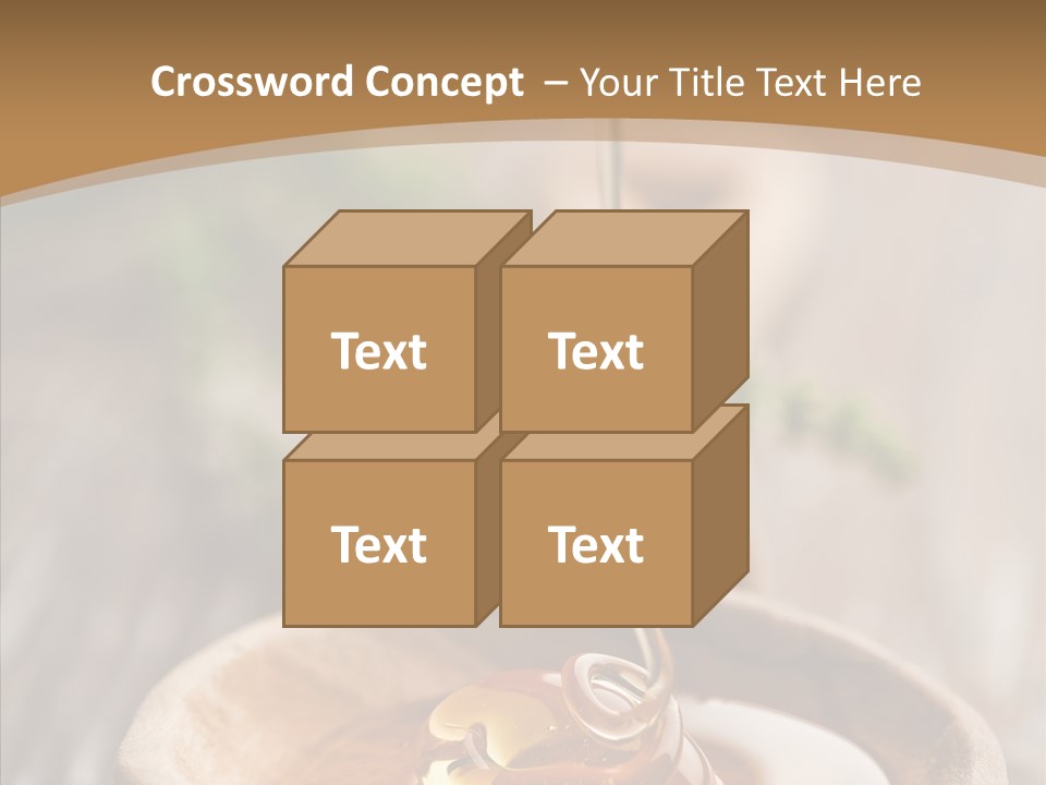 Golden Liquid Eating PowerPoint Template