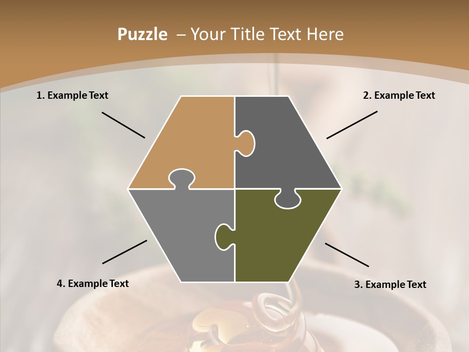 Golden Liquid Eating PowerPoint Template