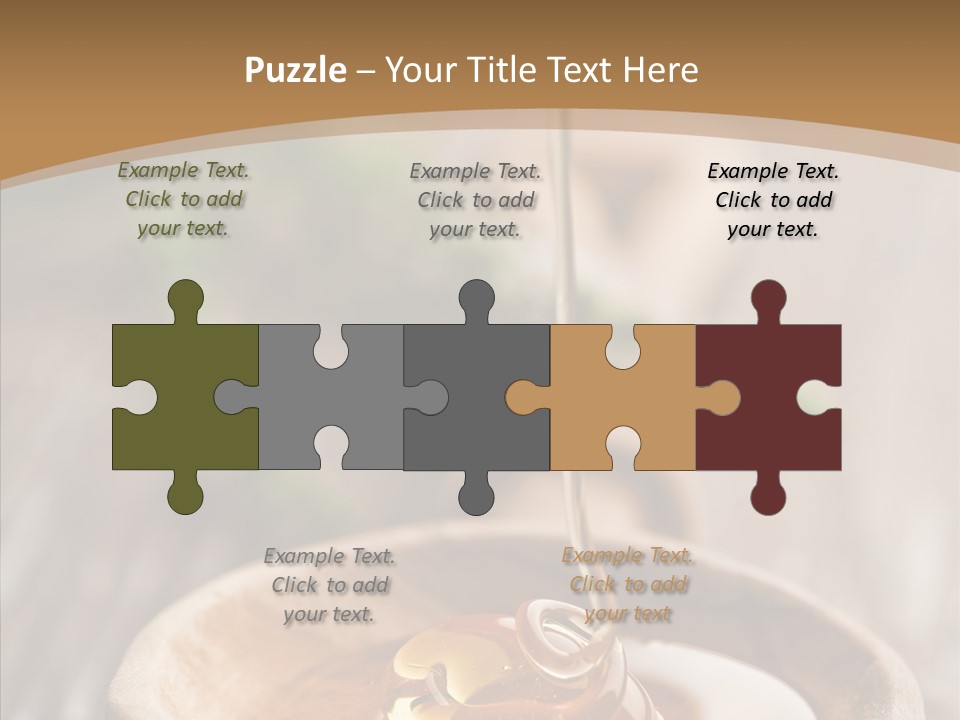 Golden Liquid Eating PowerPoint Template