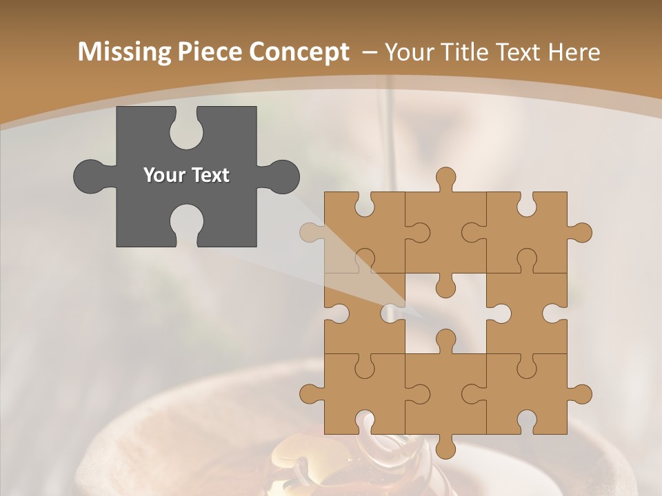 Golden Liquid Eating PowerPoint Template