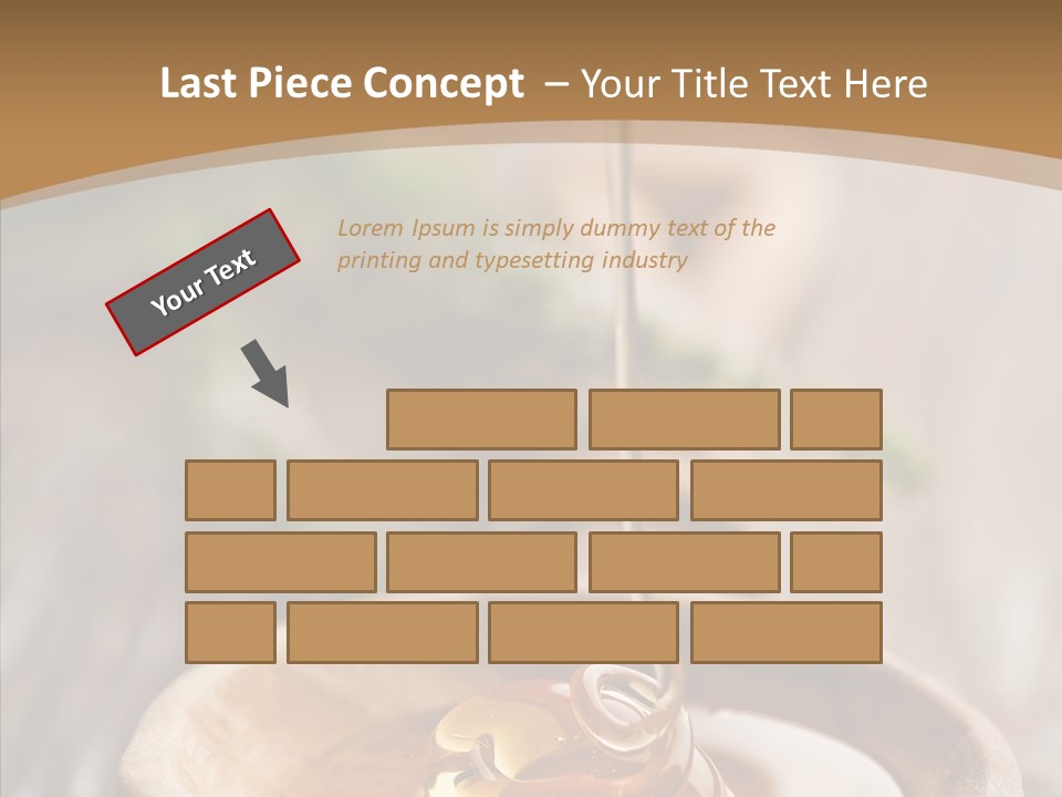 Golden Liquid Eating PowerPoint Template