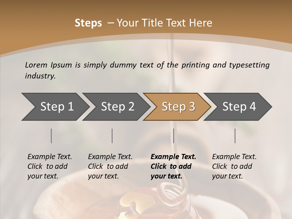 Golden Liquid Eating PowerPoint Template