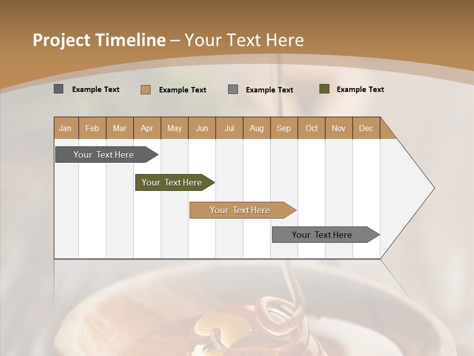 Golden Liquid Eating PowerPoint Template