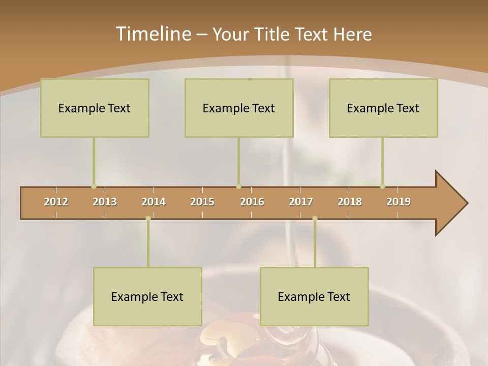 Golden Liquid Eating PowerPoint Template