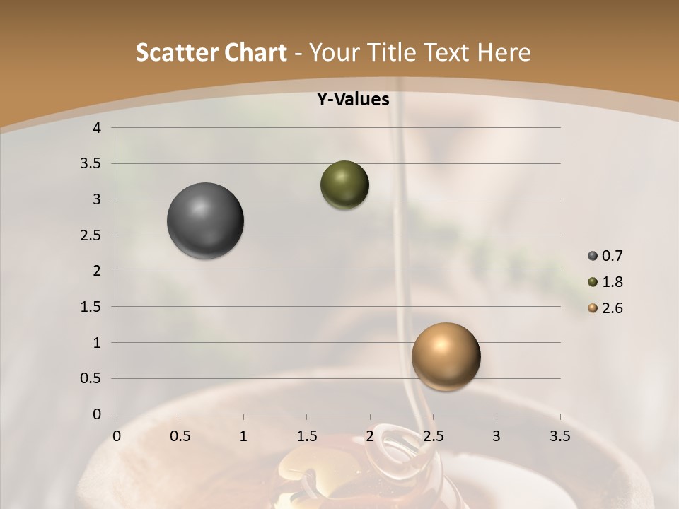Golden Liquid Eating PowerPoint Template