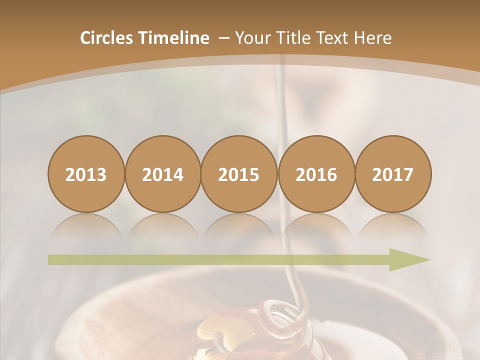 Golden Liquid Eating PowerPoint Template