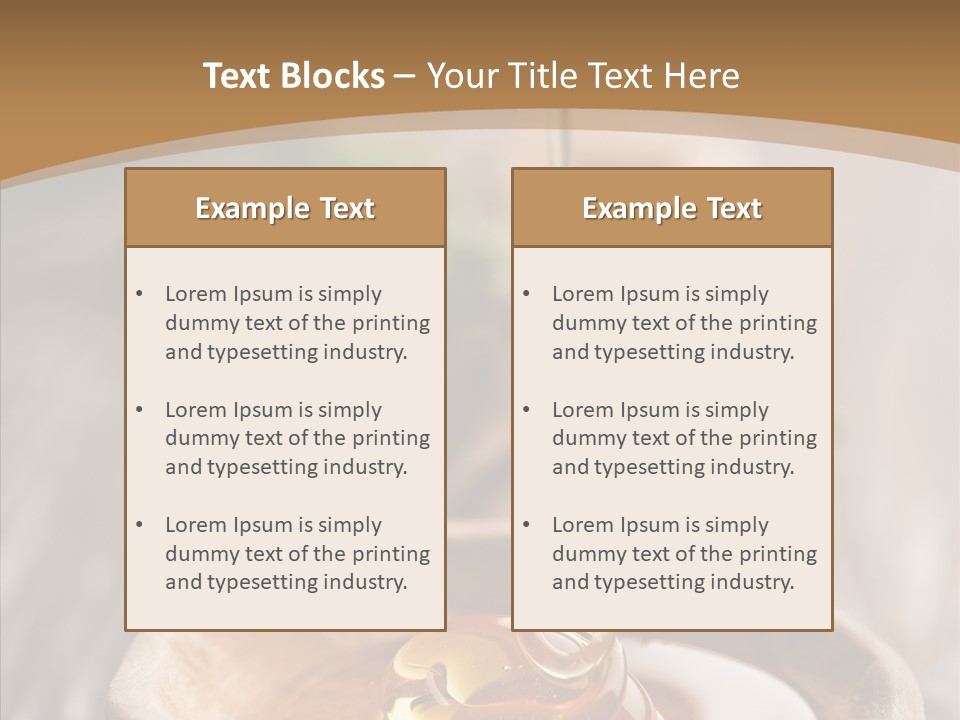 Golden Liquid Eating PowerPoint Template