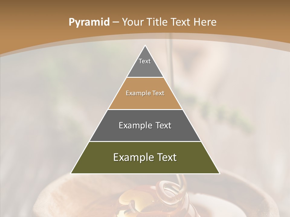 Golden Liquid Eating PowerPoint Template