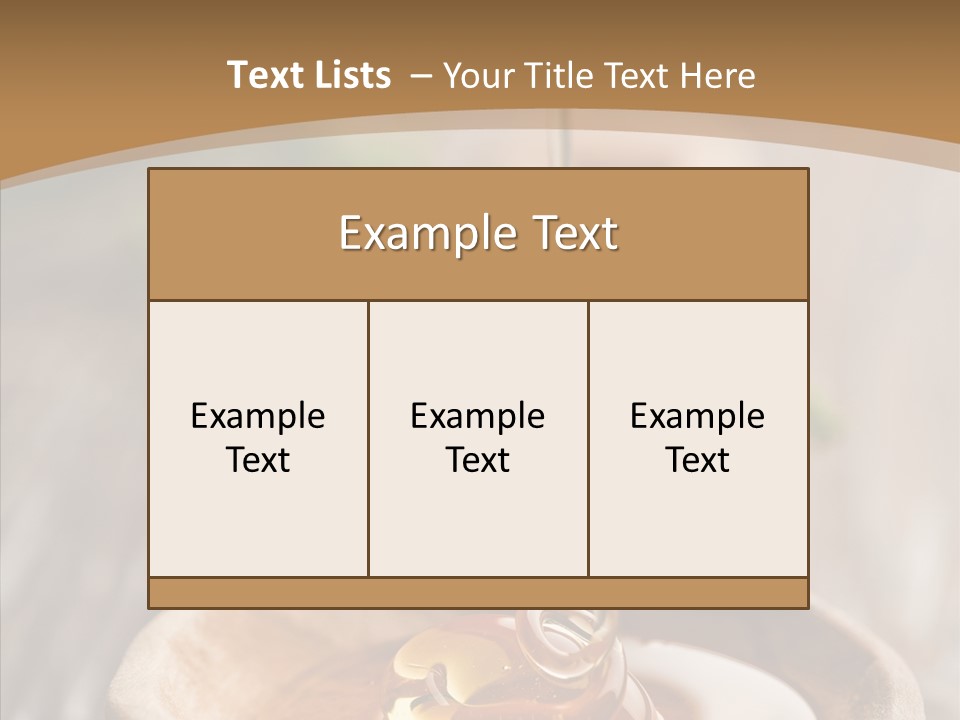 Golden Liquid Eating PowerPoint Template