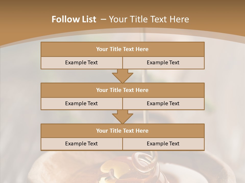 Golden Liquid Eating PowerPoint Template