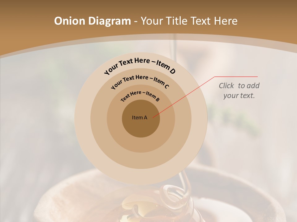 Golden Liquid Eating PowerPoint Template