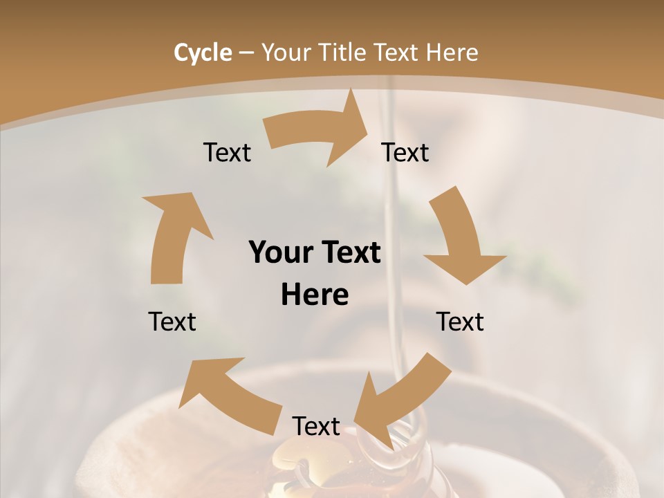 Golden Liquid Eating PowerPoint Template