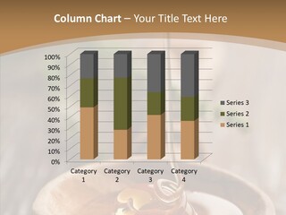 Golden Liquid Eating PowerPoint Template