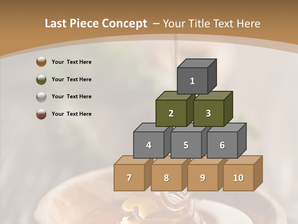 Golden Liquid Eating PowerPoint Template