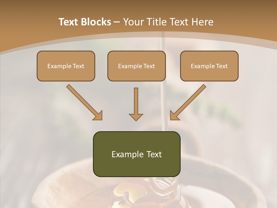 Golden Liquid Eating PowerPoint Template