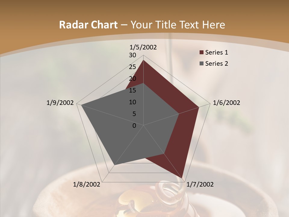 Golden Liquid Eating PowerPoint Template