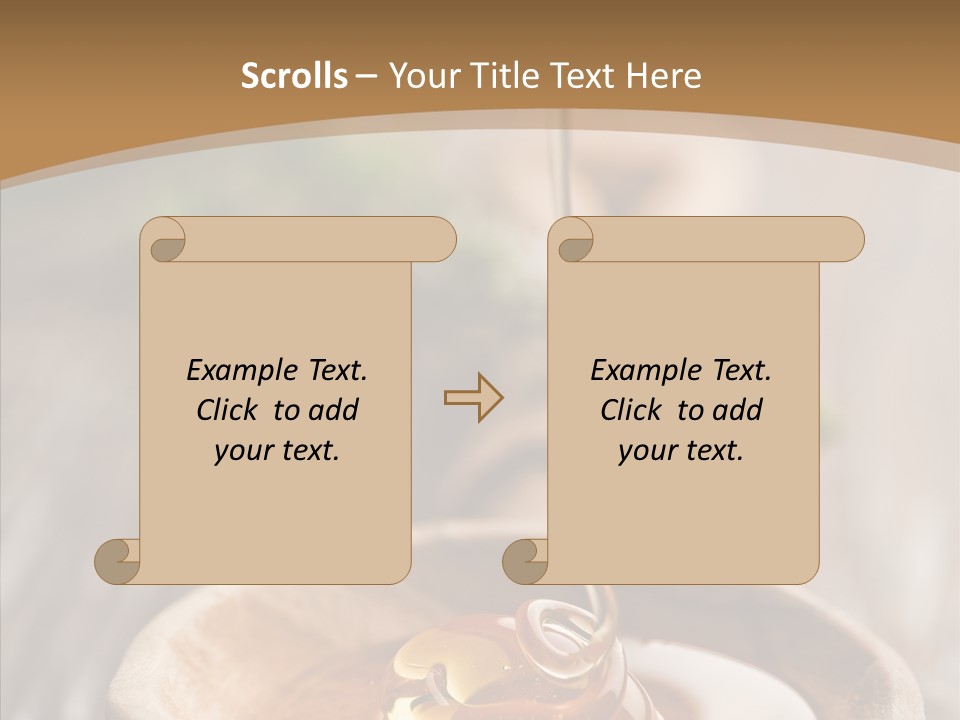 Golden Liquid Eating PowerPoint Template