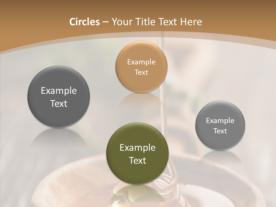 Golden Liquid Eating PowerPoint Template