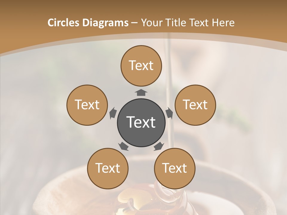 Golden Liquid Eating PowerPoint Template