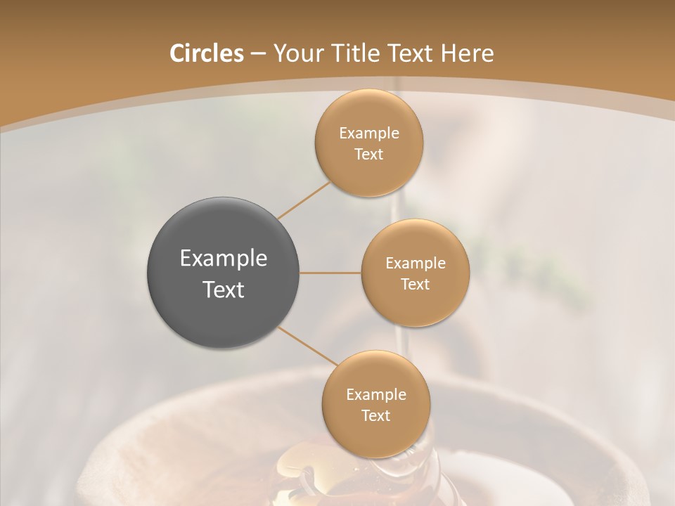 Golden Liquid Eating PowerPoint Template