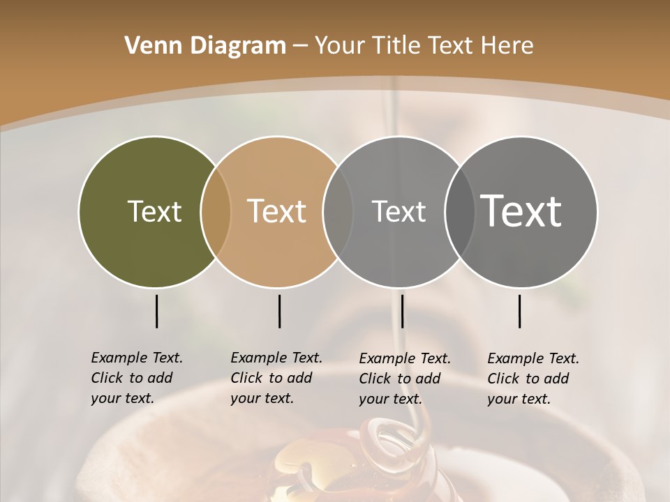 Golden Liquid Eating PowerPoint Template