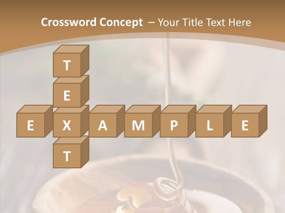 Golden Liquid Eating PowerPoint Template