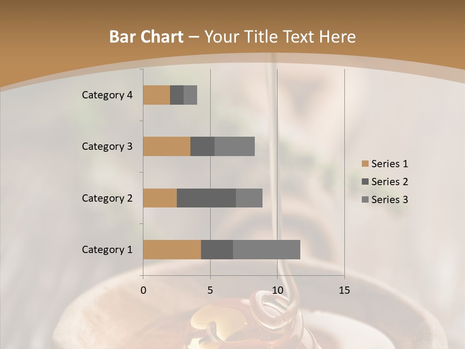 Golden Liquid Eating PowerPoint Template