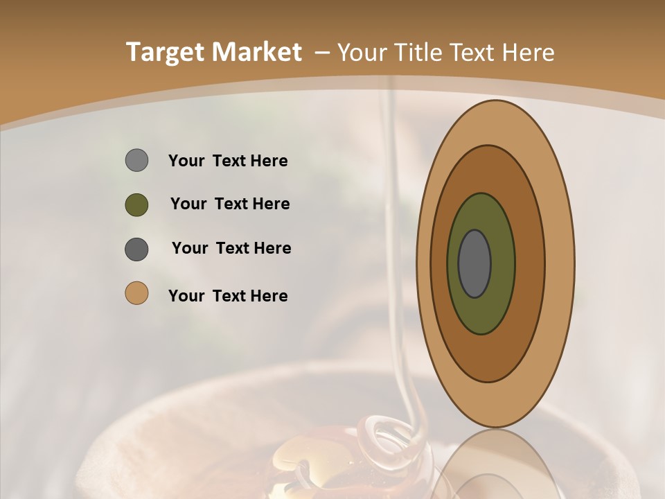 Golden Liquid Eating PowerPoint Template