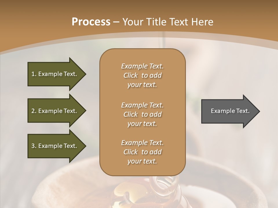 Golden Liquid Eating PowerPoint Template