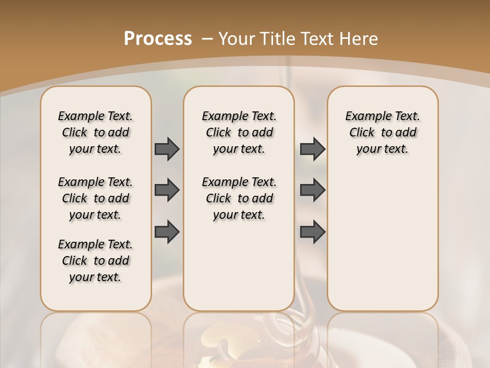 Golden Liquid Eating PowerPoint Template