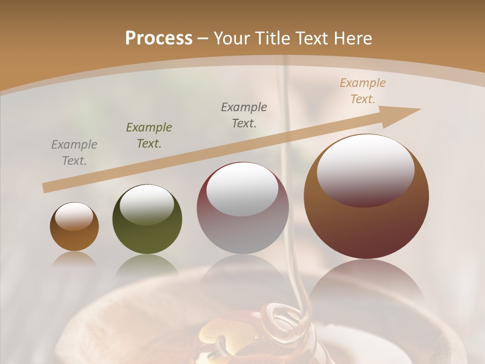 Golden Liquid Eating PowerPoint Template