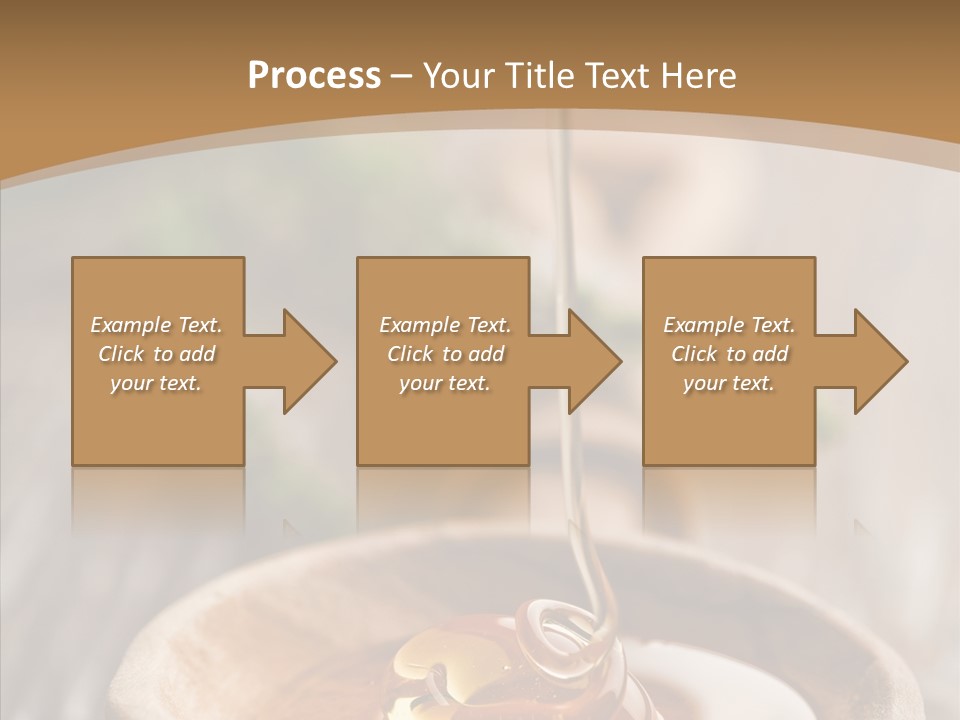 Golden Liquid Eating PowerPoint Template