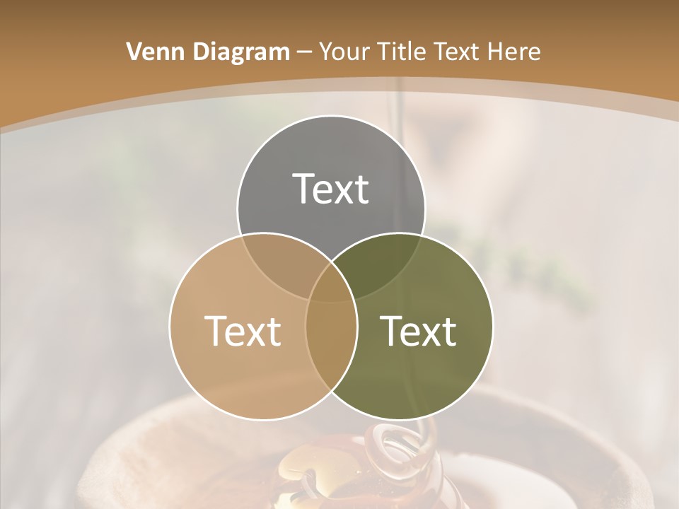 Golden Liquid Eating PowerPoint Template